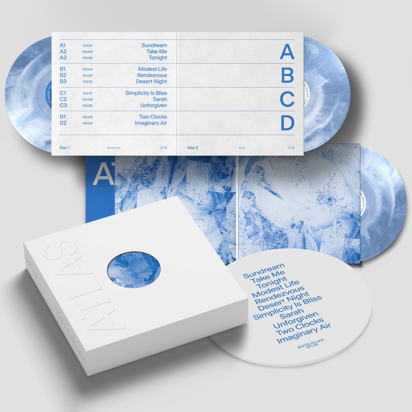 PRE-ORDER: Rufus Du Sol "Atlas" Limited 10 Year Anniversary Box Set (White & Blue)