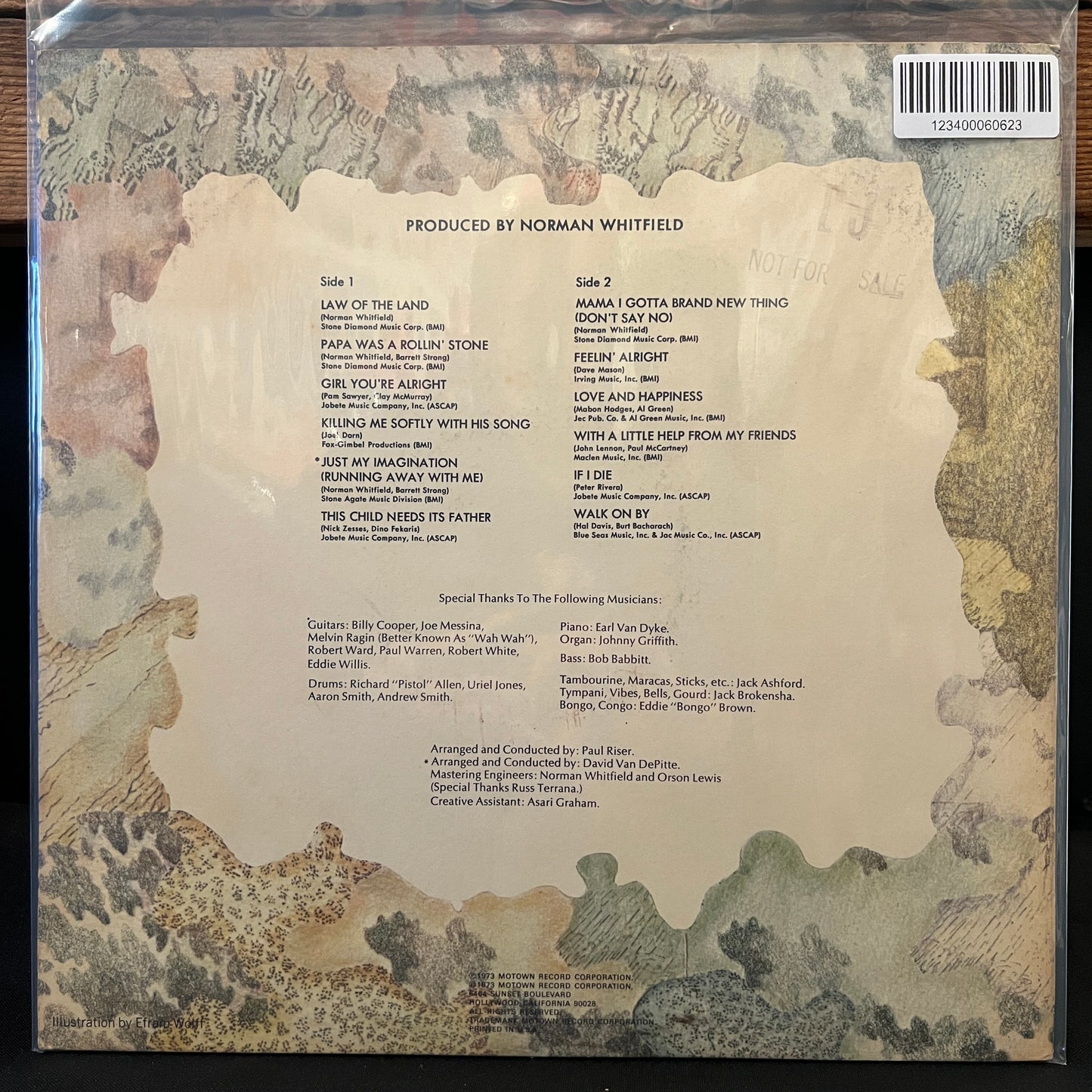 Used Vinyl: Undisputed Truth "Law Of The Land" LP (1973 Promo Press)