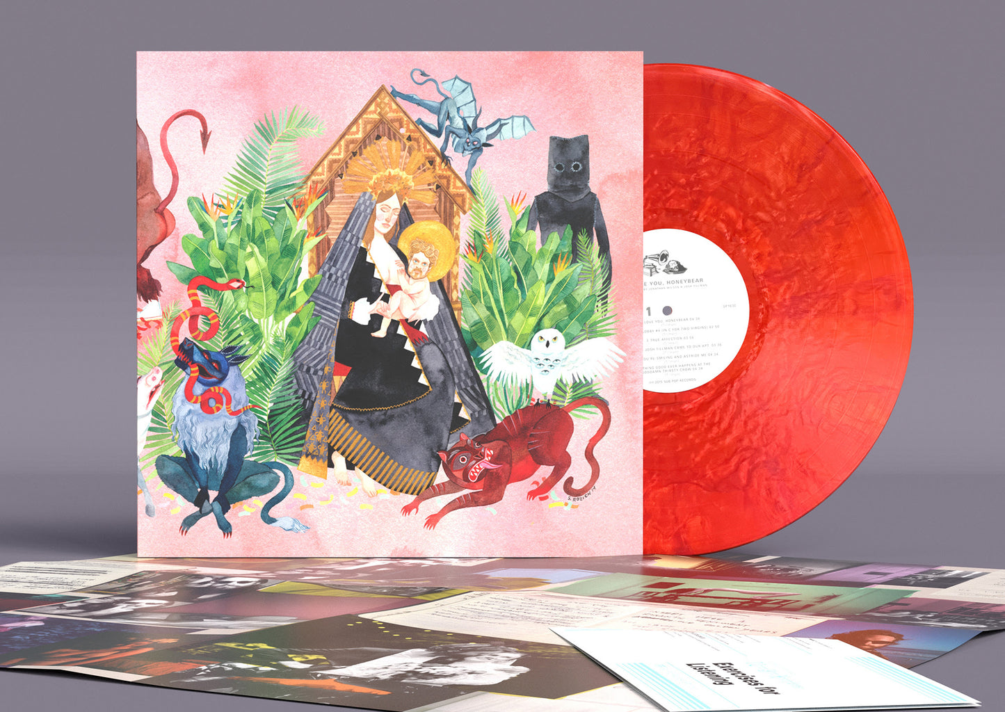 Father John Misty "I Love You, Honeybear" LP (Pearlescent Red Vinyl)