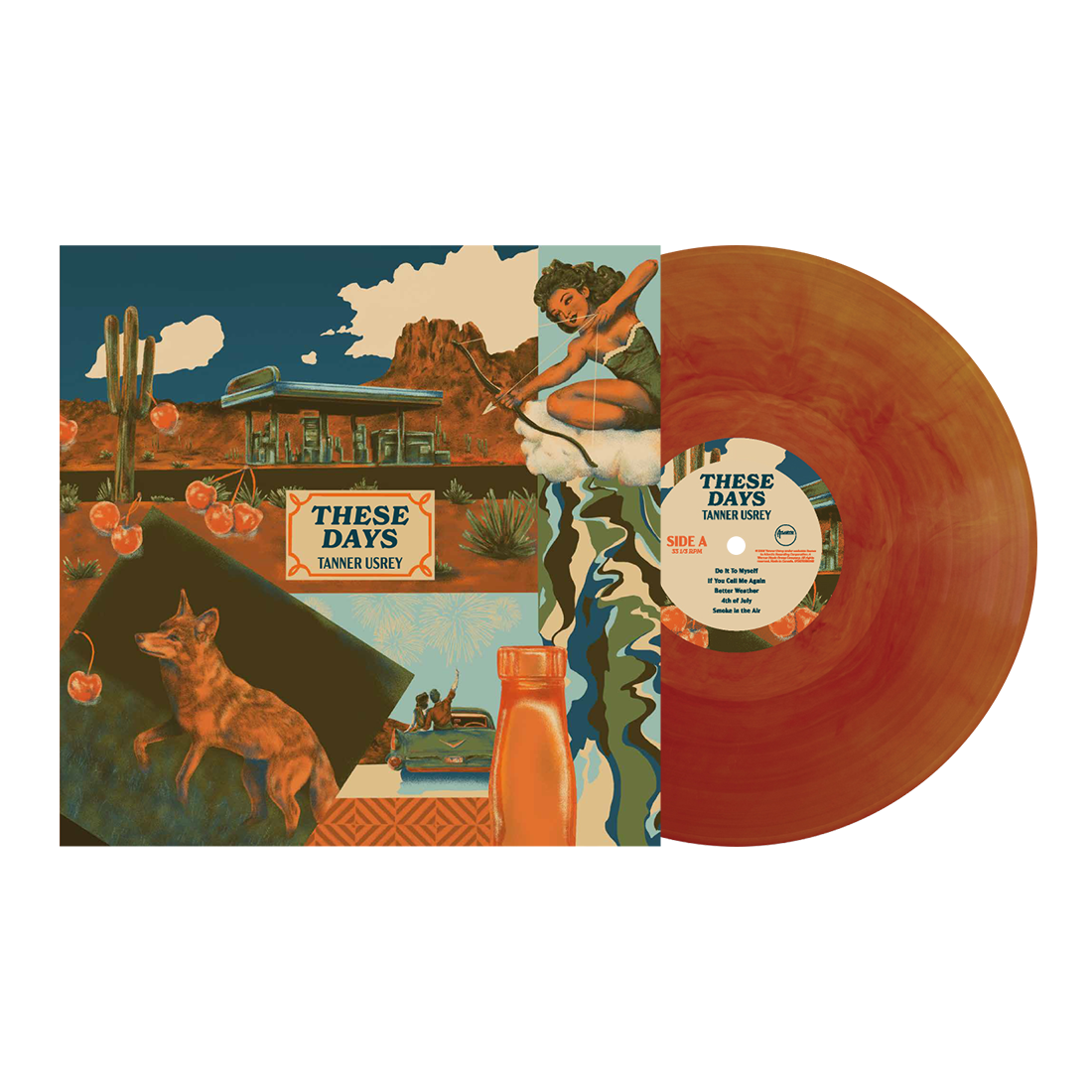 Tanner Usrey "These Days" LP (Orange Blend Vinyl)