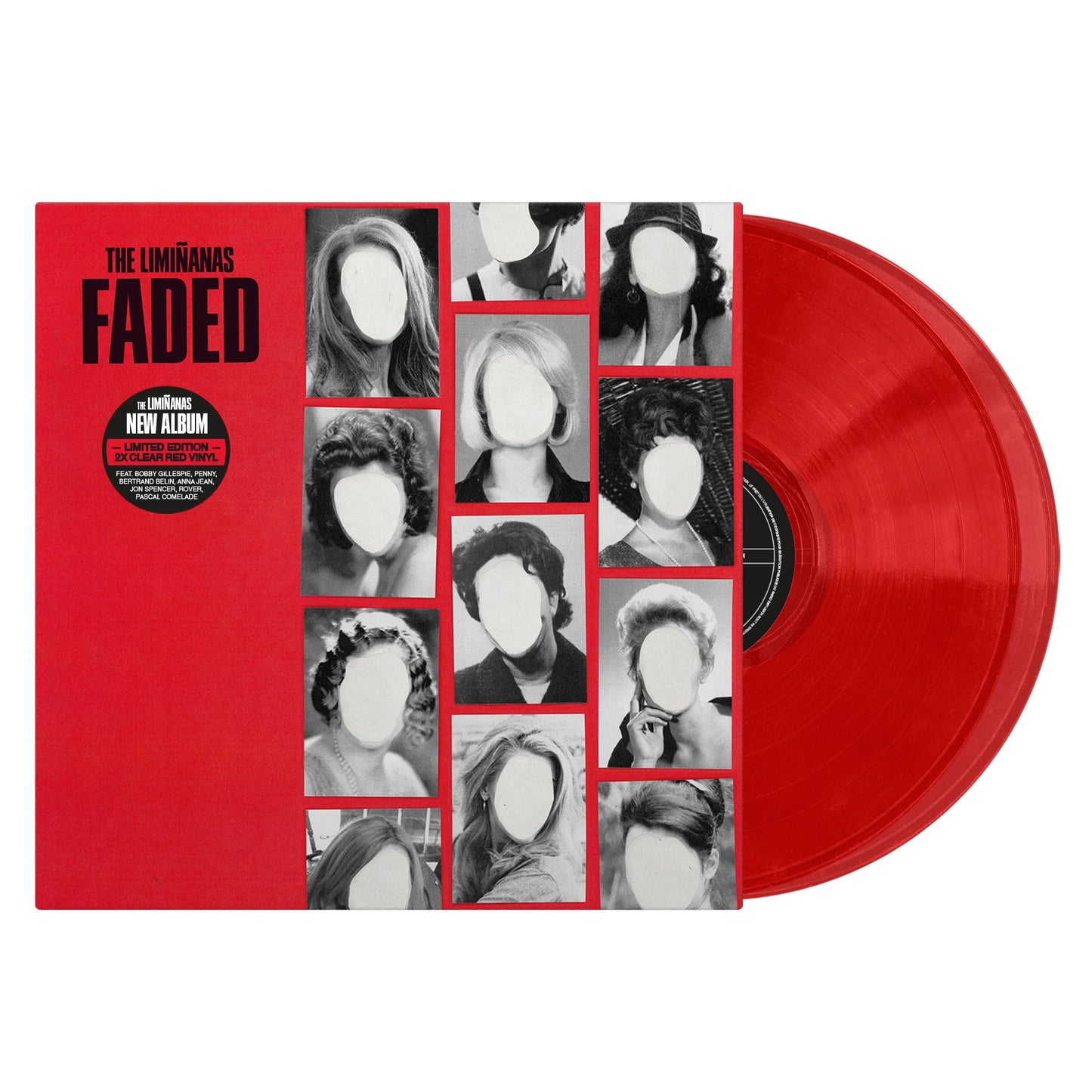 The Liminanas "Faded" 2xLP (Indie Exclusive Clear Red Vinyl)