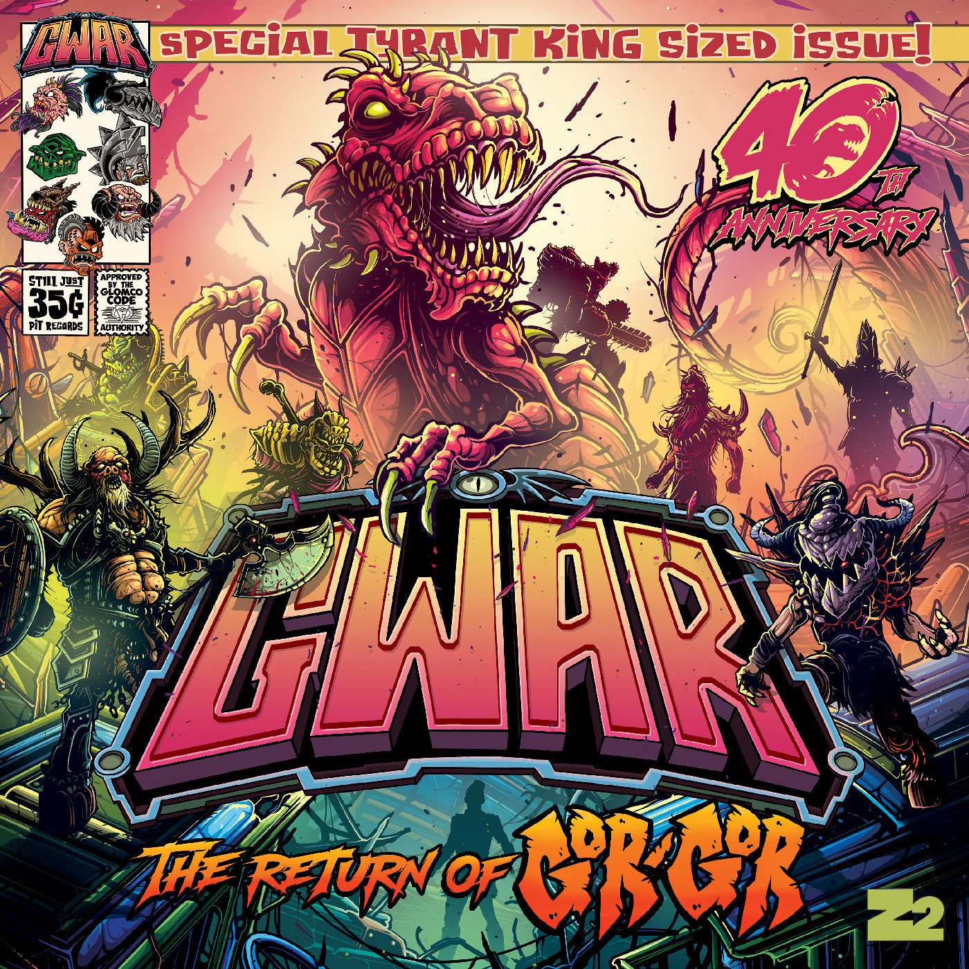 GWAR "The Return of Gor Gor" LP (Semi-Transparent Purple Vinyl)