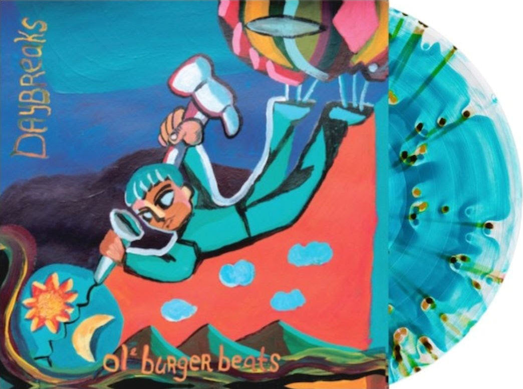 Ol’ Burger Beats "Daybreaks" LP (Indie Exclusive Ghostly Sea Blue w/ Green Splatter Vinyl)