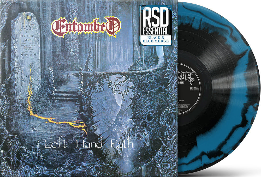 Entombed "Left Hand Path" LP (Blue Black Merge Vinyl)