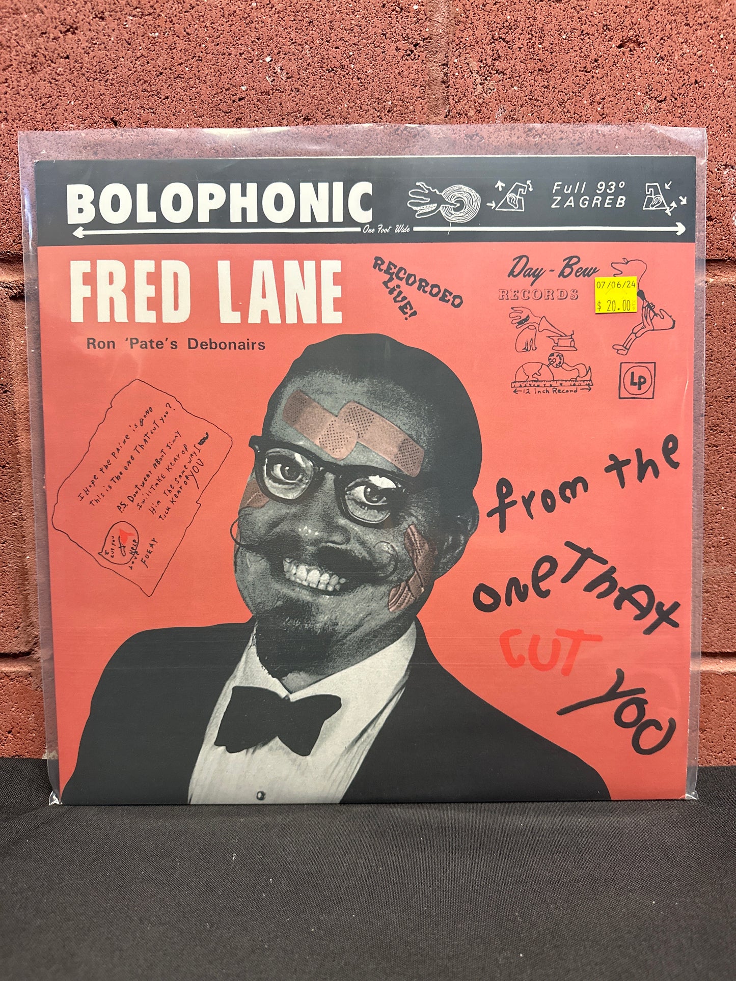 Used Vinyl:  Fred Lane / Ron 'Pate's Debonairs ”From The One That Cut You” LP