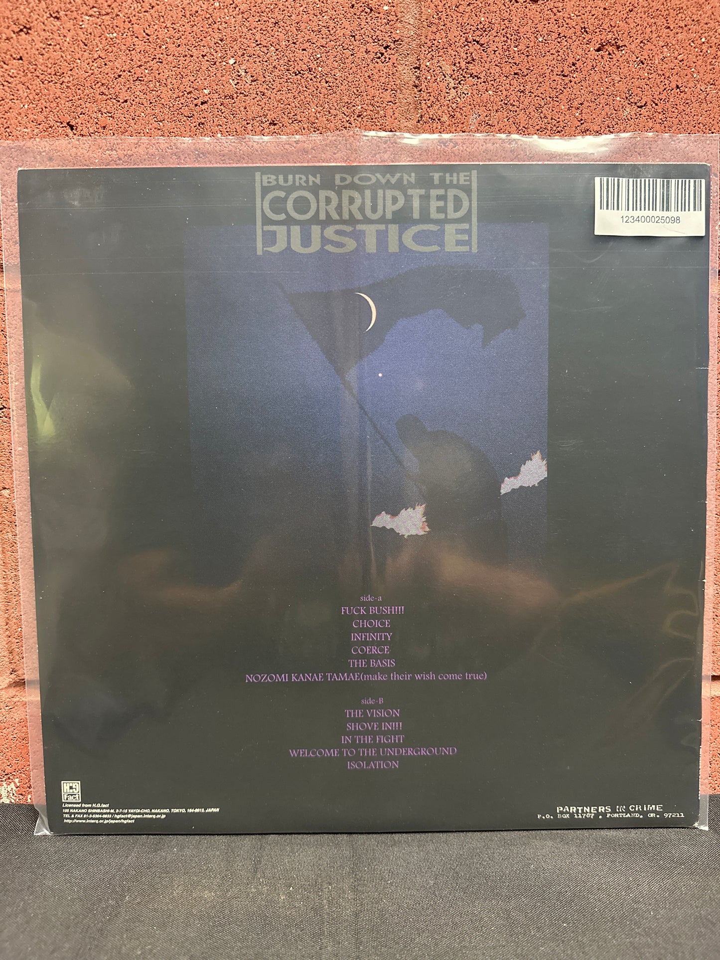 Used Vinyl:  Forward ”Burn Down The Corrupted Justice” LP