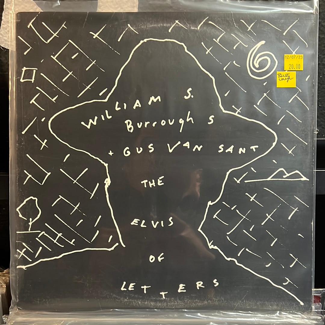 Used Vinyl:  William S. Burroughs + Gus Van Sant ”The Elvis Of Letters” 12" (Blue vinyl)