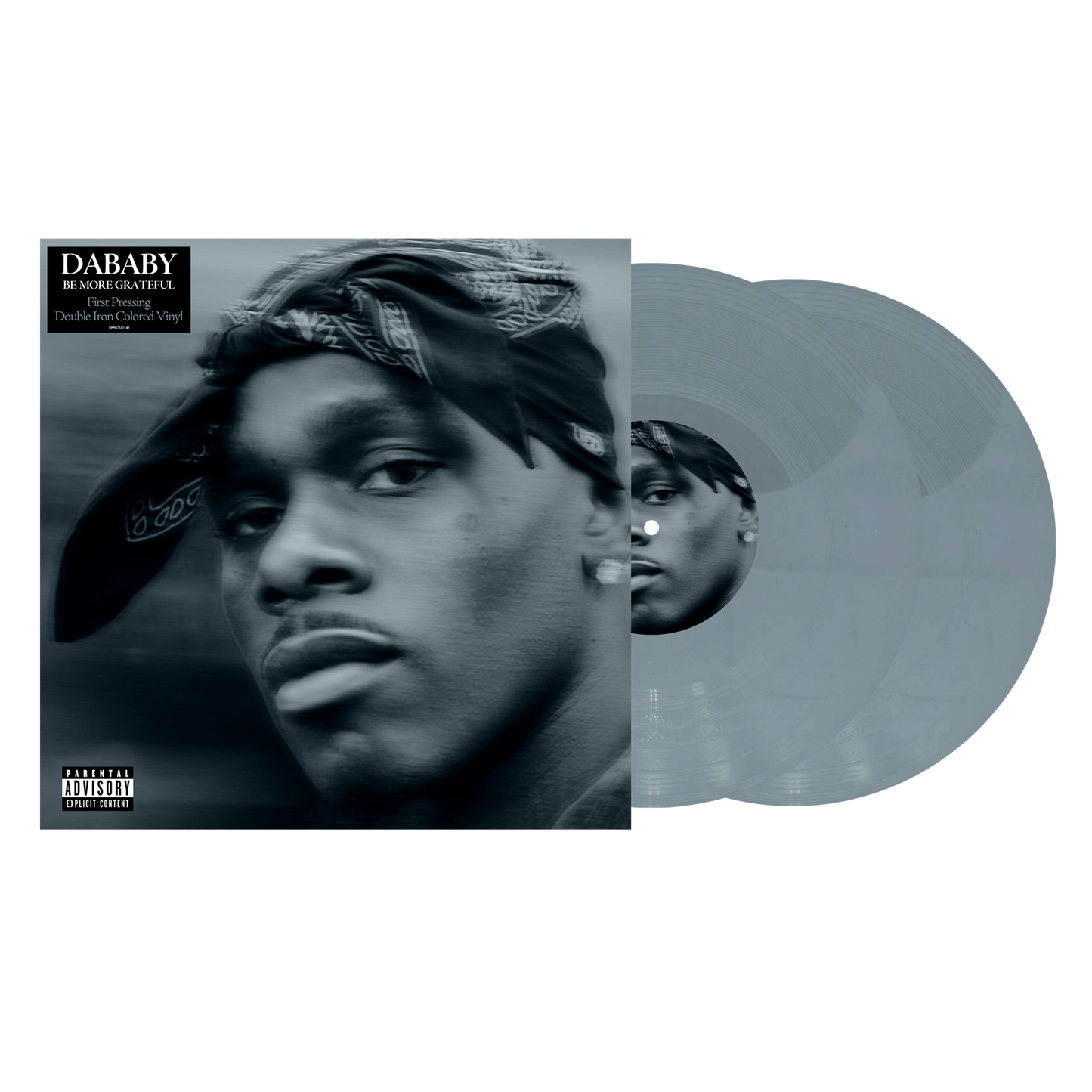 PRE-ORDER: DaBaby "BE MORE GRATEFUL" 2xLP ("Iron" Color Vinyl)