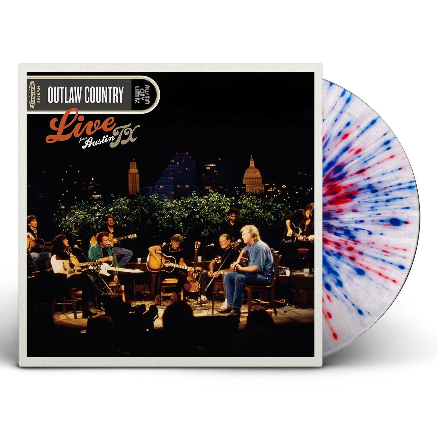 PRE-ORDER: Outlaw Country "Live From Austin, TX" LP (Indie Exclusive Red/White/Blue Splatter Vinyl)