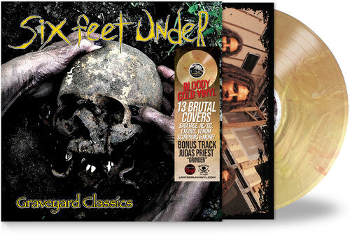 PRE-ORDER: Six Feet Under "Graveyard Classics" LP "Bloody Gold" Vinyl)