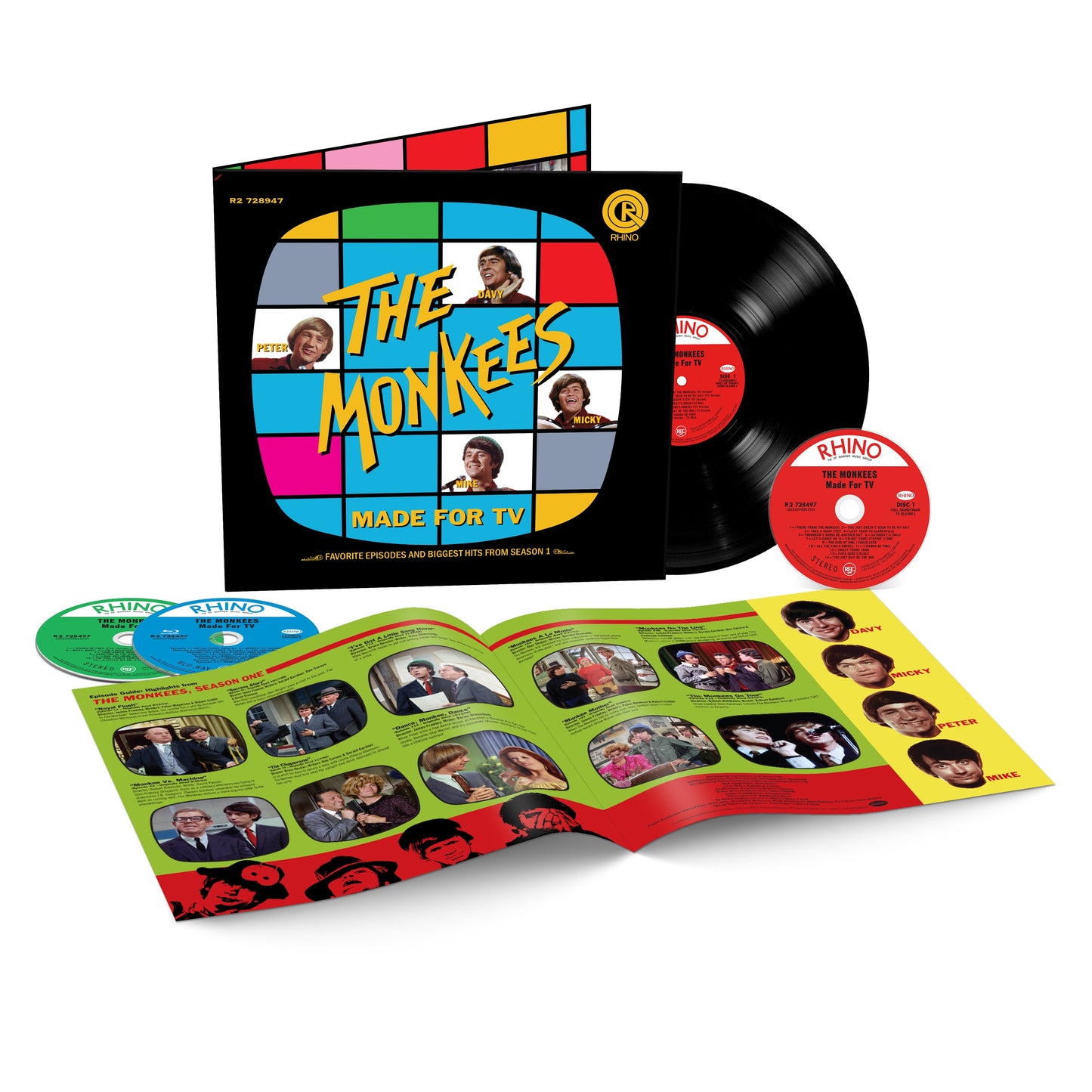 PRE-ORDER: The Monkees "Made For TV: Favorite Episodes And Biggest Hits From Season 1 Of The Monkees" LP Box Set