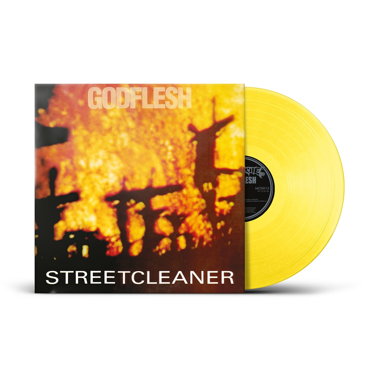 PRE-ORDER: Godflesh "Streetcleaner (35th Anniversary Edition)" LP (Indie Exclusive Yellow Vinyl)