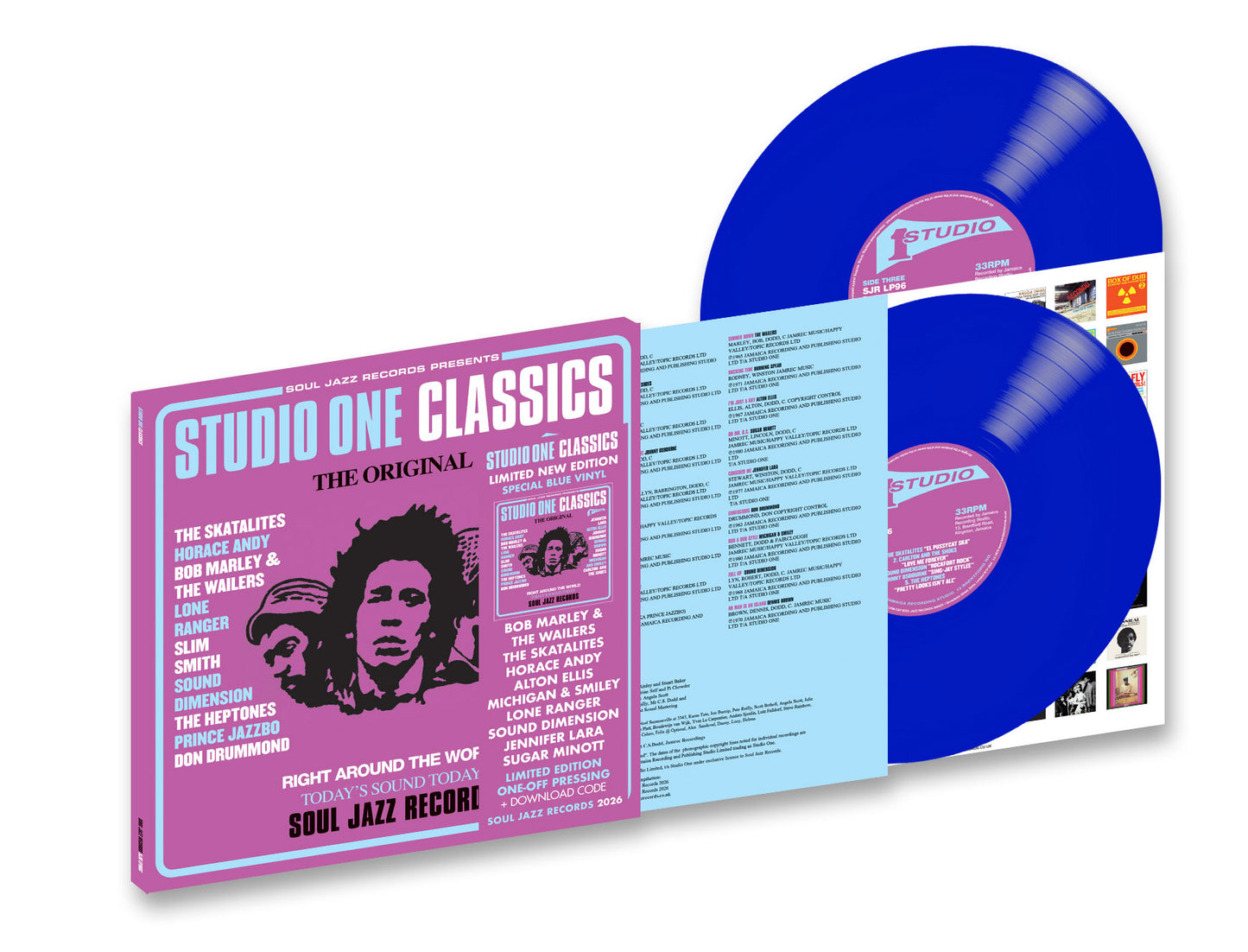 PRE-ORDER: Soul Jazz Records presents "STUDIO ONE CLASSICS" 2xLP (Blue Vinyl)