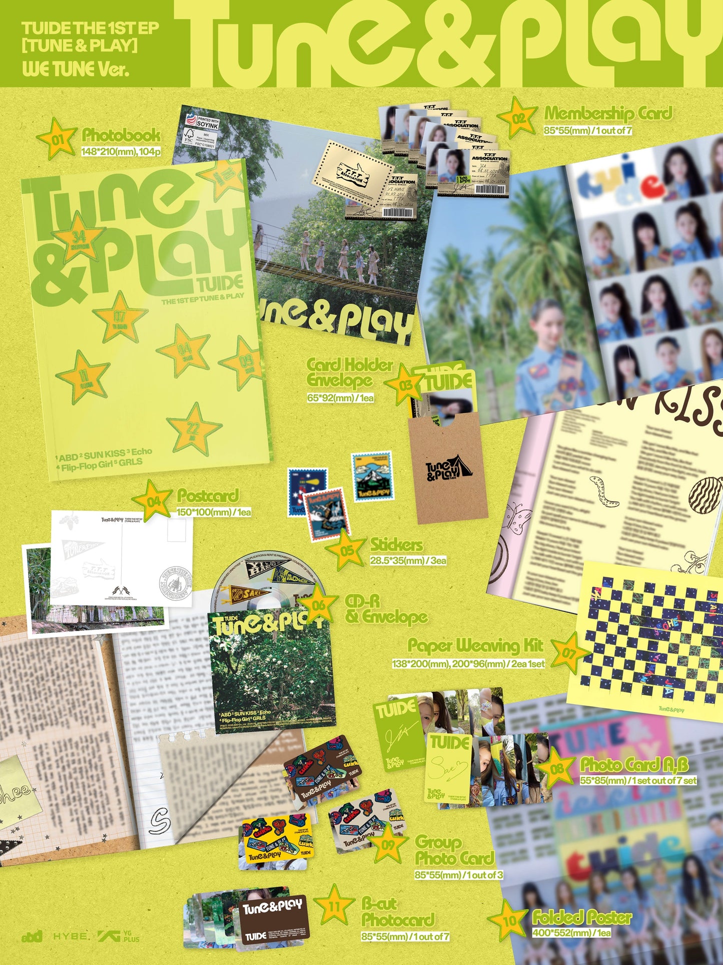 PRE-ORDER: TUIDE "The 1st EP 'TUNE & PLAY'" CD (WE TUNE ver.)