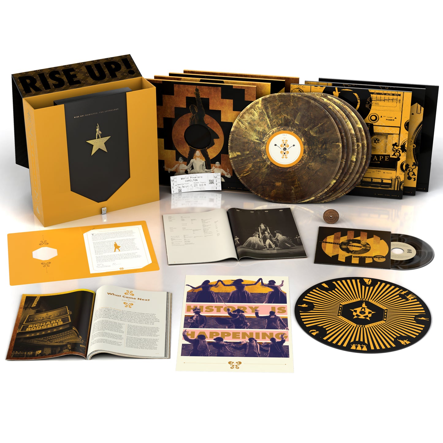 PRE-ORDER: Lin-Manuel Miranda "Rise Up! Hamilton: The Anthology" 7xLP Box Set ("Copper Black Ice" Color Vinyl)