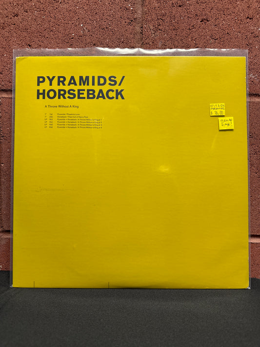 Used Vinyl:  Pyramids / Horseback ”A Throne Without A King” LP + 7" (Yellow vinyl)