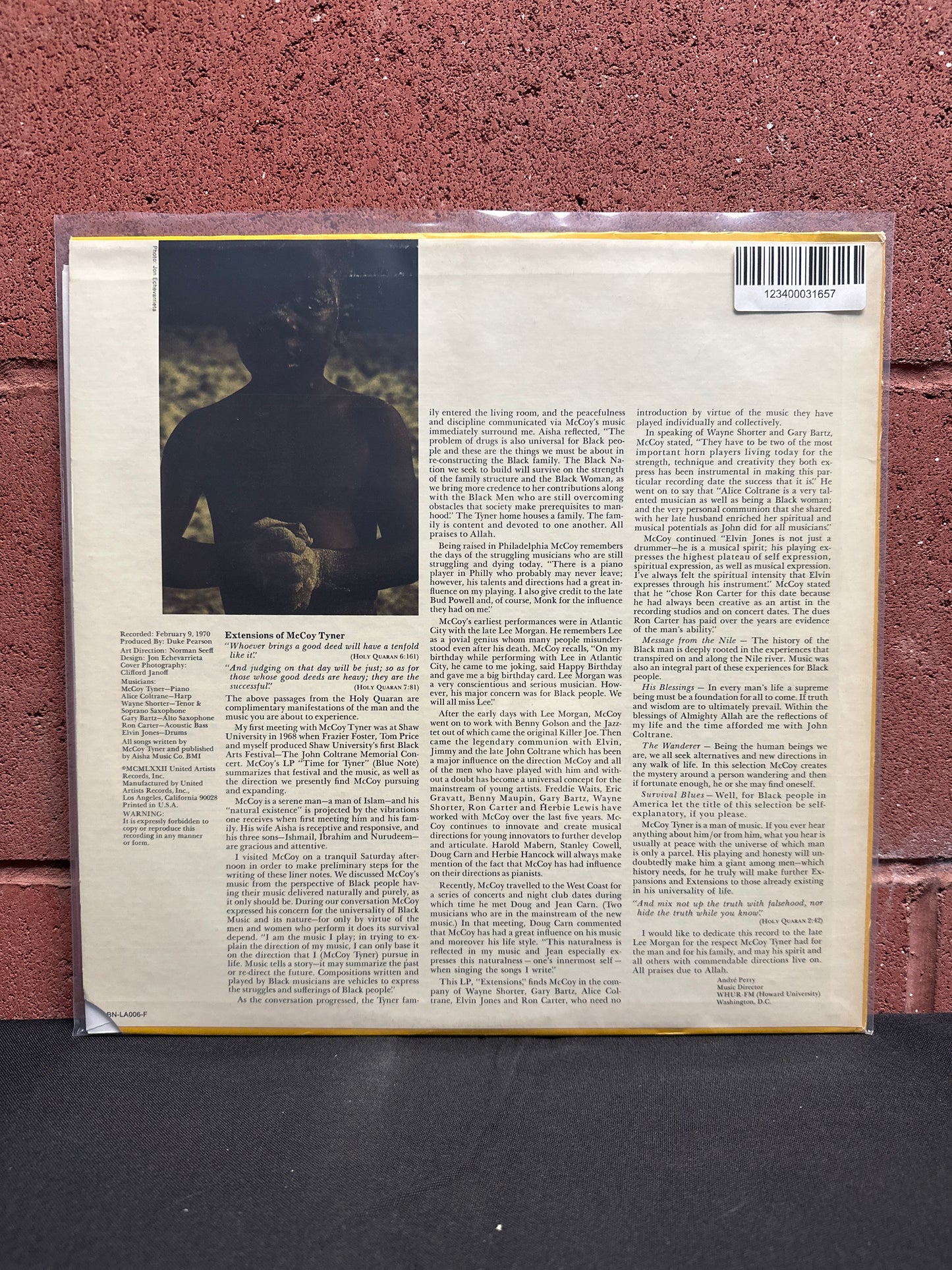 Used Vinyl:  McCoy Tyner ”Extensions” LP