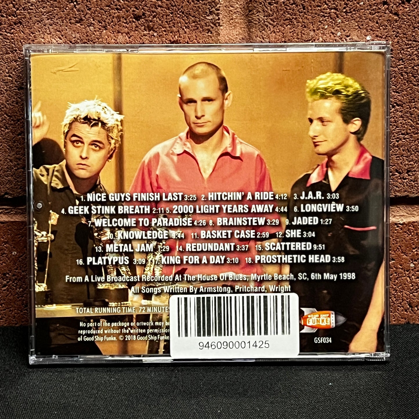 Used CD: Green Day "The House Of Blues" CD (2018 US Press)