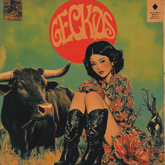 Geckos "S/T" LP (Transparent Red Vinyl)