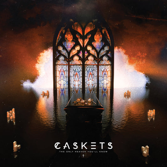 Caskets "The Only Heaven You'll Know" LP (Orange Sky Blue Splatter Vinyl)