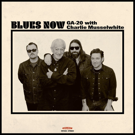 PRE-ORDER: GA-20 with Charlie Musselwhite "BLUES NOW" LP (Indie Exclusive Red Splatter Vinyl, Signed Photo)