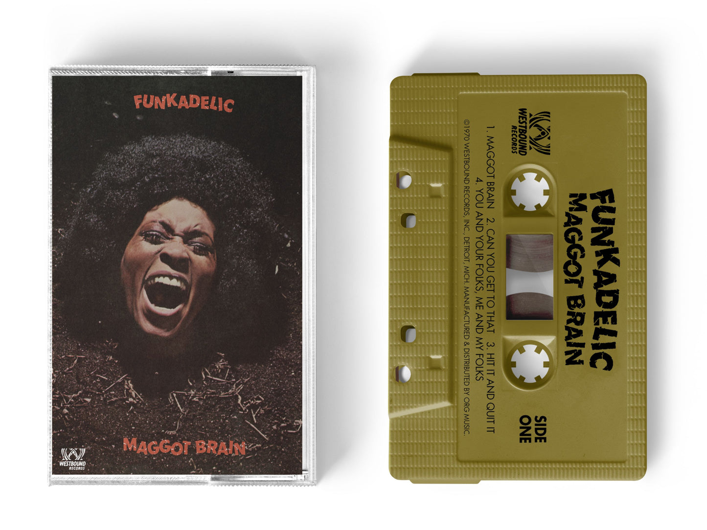 PRE-ORDER: Funkadelic "Maggot Brain" Cassette (Gold Shell)