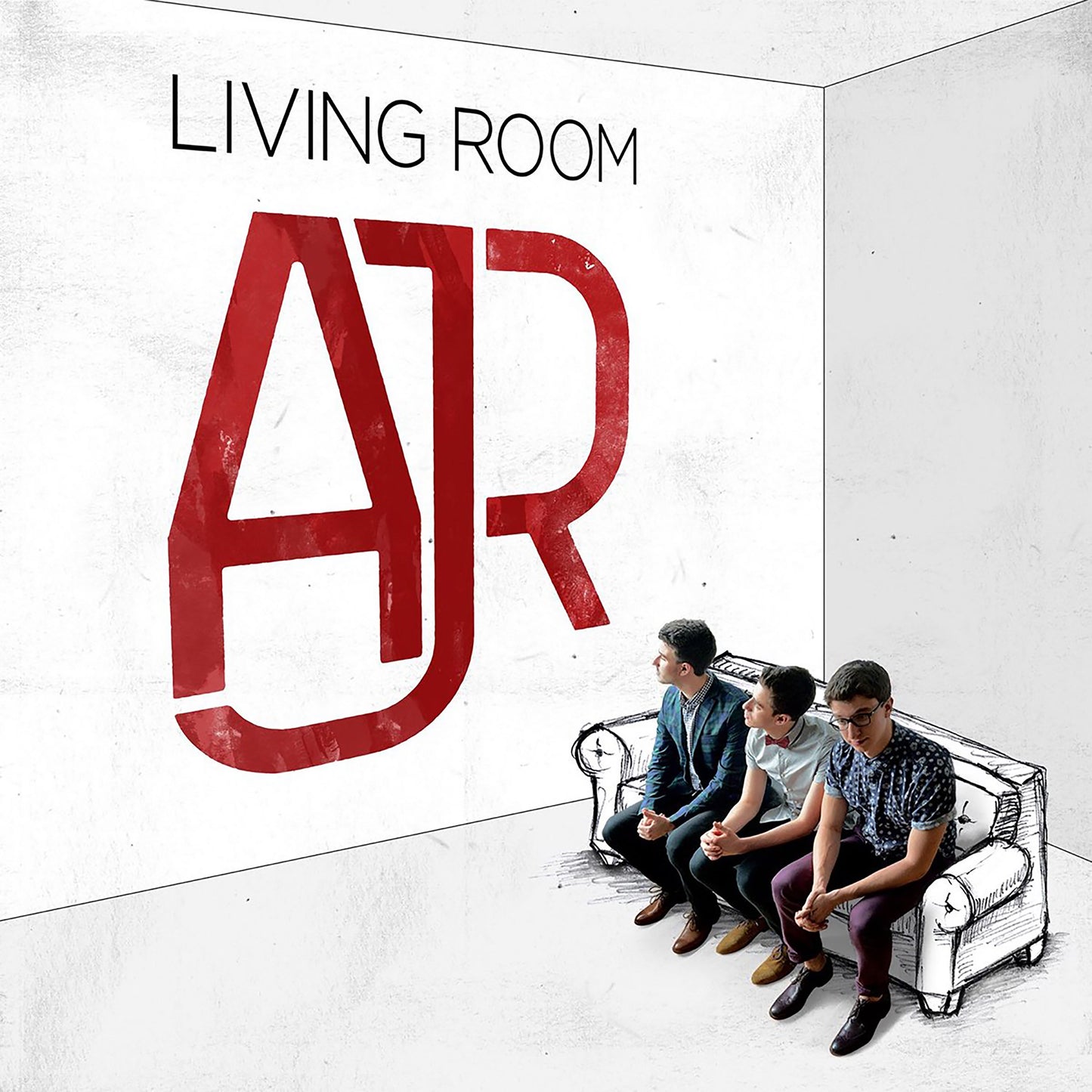 AJR "Living Room" LP (Bone/Black Splatter Vinyl)