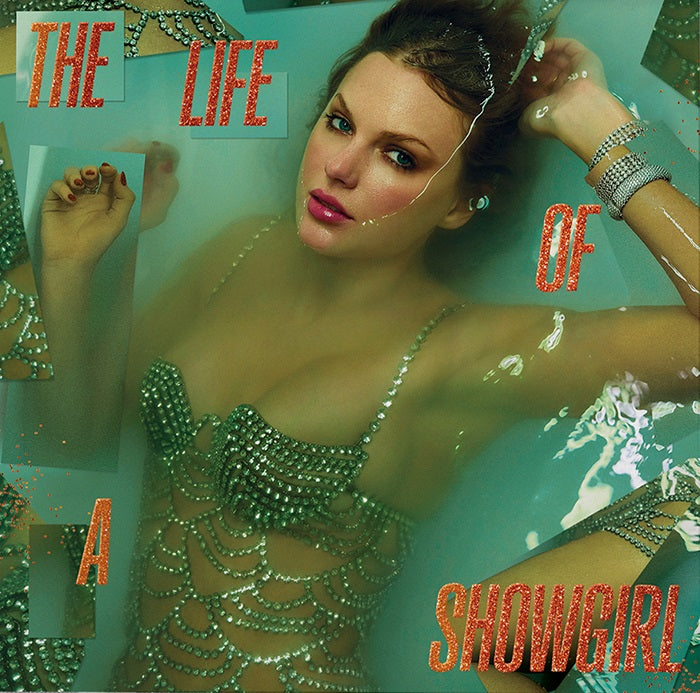Taylor Swift "The Life of a Showgirl" LP ("Sweat & Vanilla Perfume" Portofino Orange Glitter Vinyl)