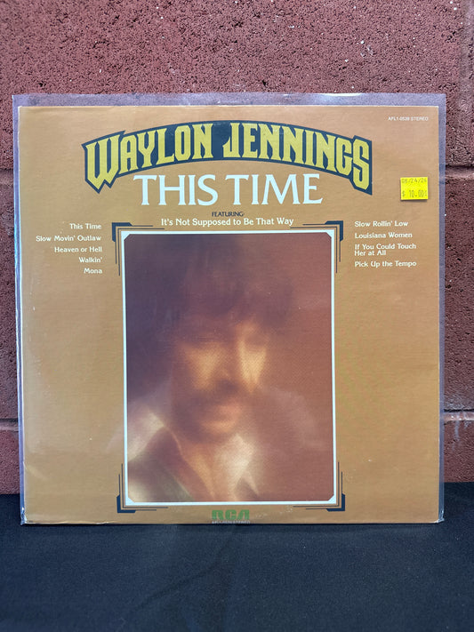 Used Vinyl:  Waylon Jennings ”This Time” LP