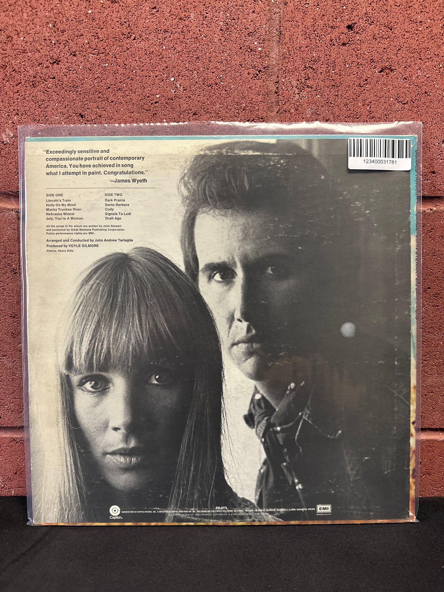 Used Vinyl:  John Stewart And Buffy Ford Stewart ”Signals Through The Glass” LP