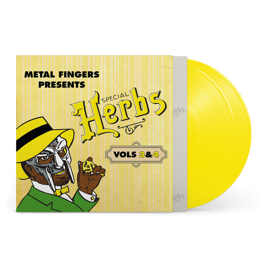MF DOOM "Metal Fingers Presents: Special Herbs Vol. 3 & 4" 2xLP (Lemon Yellow Vinyl)