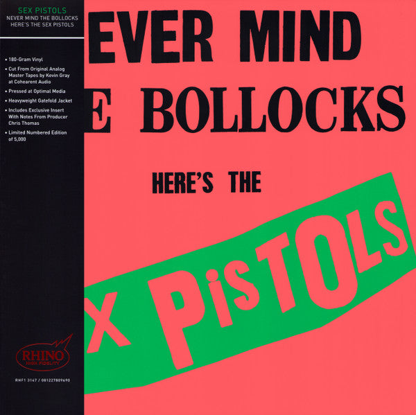 PRE-ORDER: Sex Pistols "Never Mind The Bollocks (HiFi) (SYEOR26)" LP