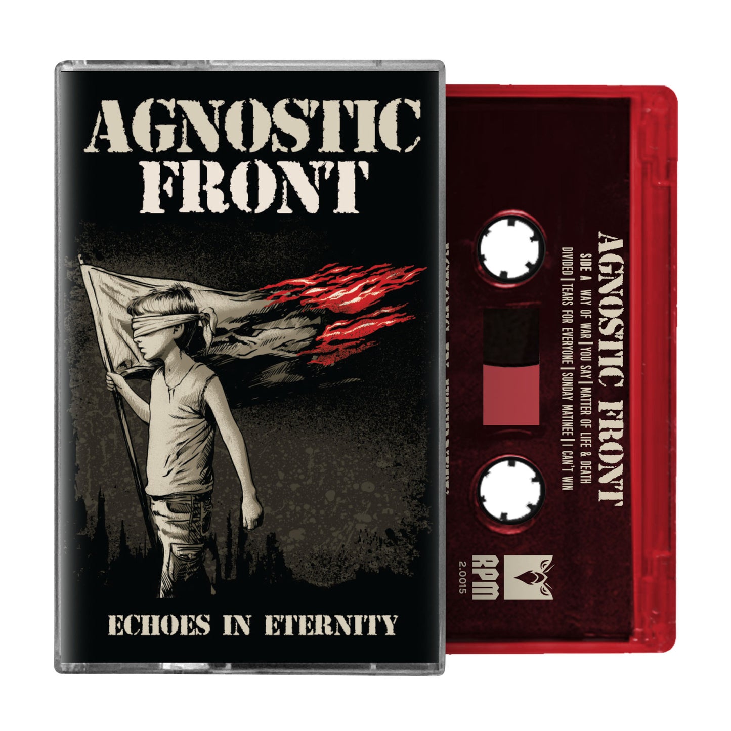 Agnostic Front "Echoes of Eternity" Cassette (Transparent Red Body)