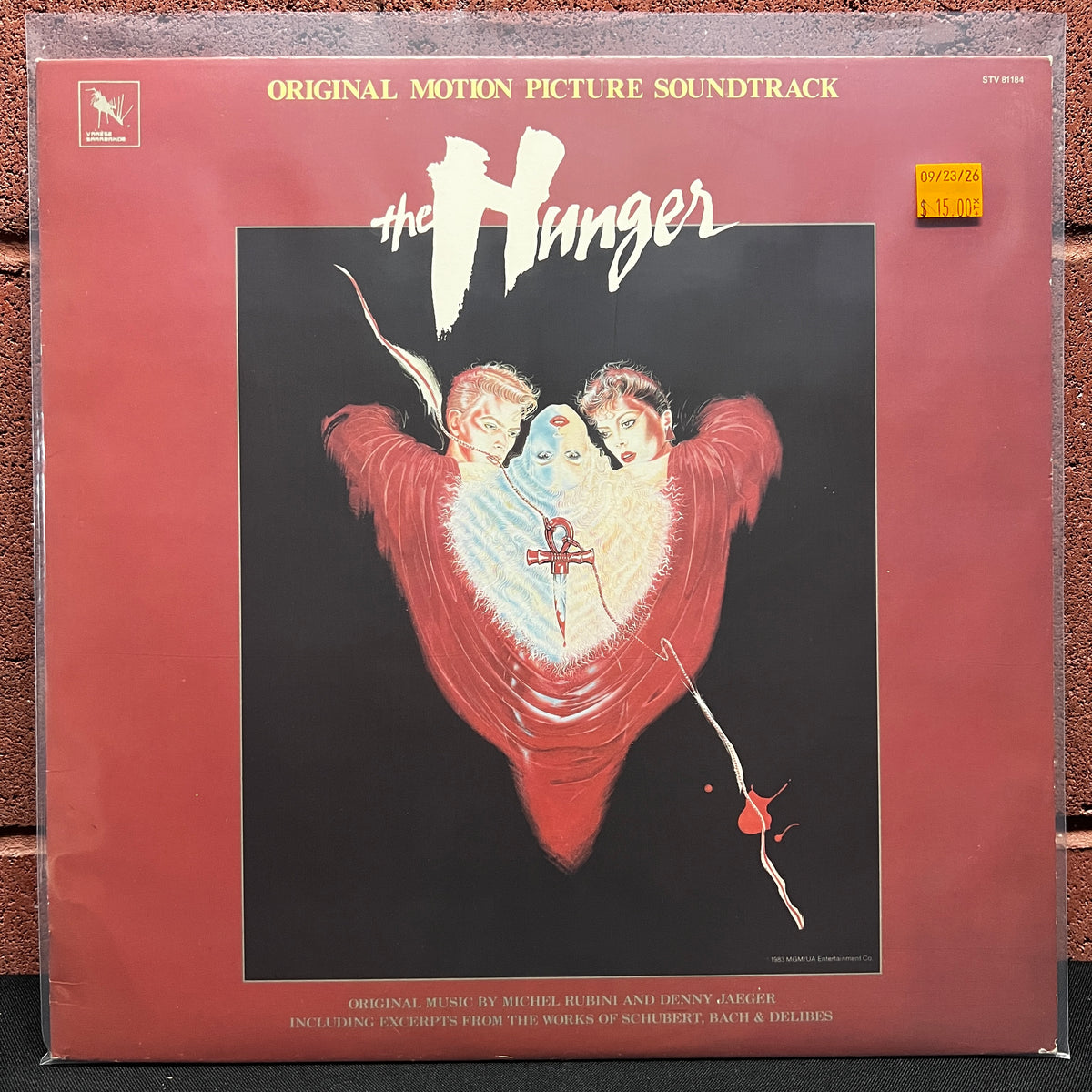 Used Vinyl: Michel Rubini & Denny Jaeger "The Hunger Original Motion Picture Soundtrack" LP