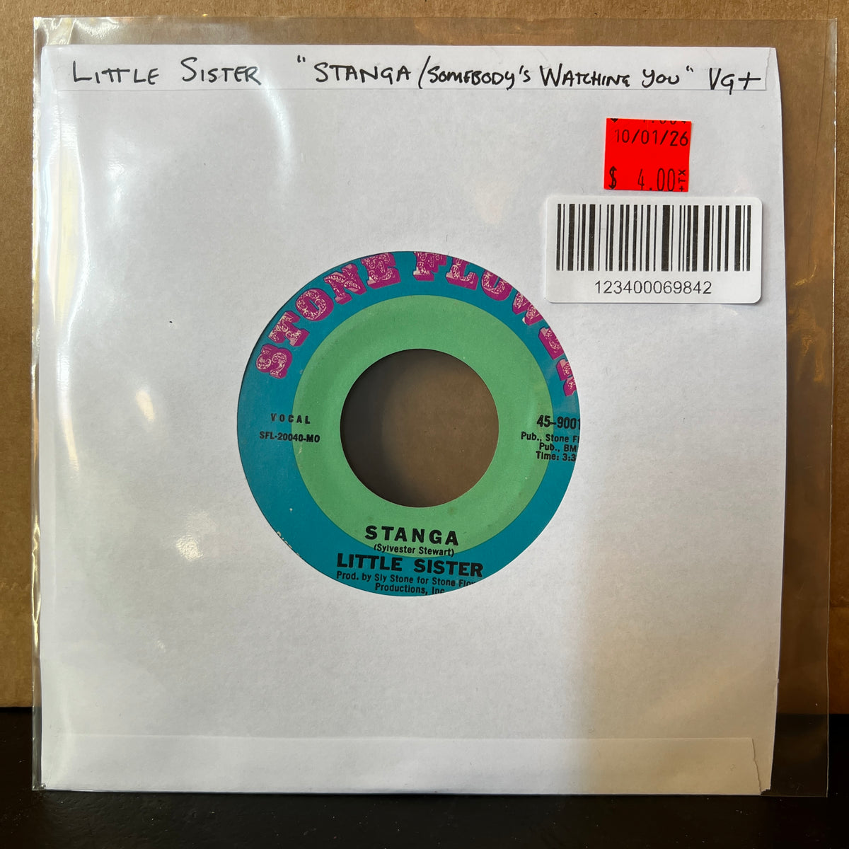Used Vinyl: Little Sister "Stanga / Somebody's Watching You" 7"