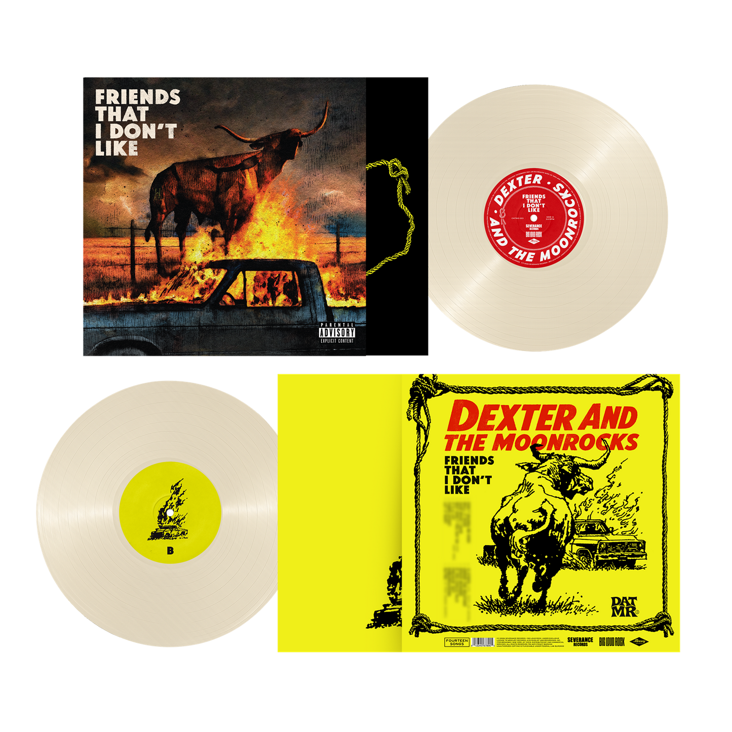 EMBARGO 8/19 PRE-ORDER: Dexter and the Moonrocks "Friends That I Don't Like" LP (Cream White Vinyl)