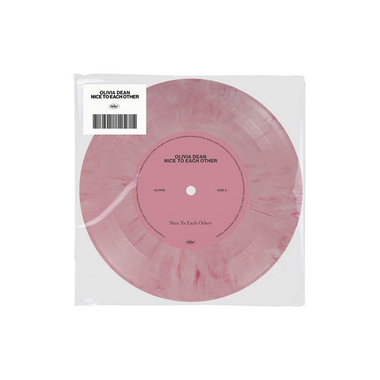 DAMAGED: Olivia Dean "Nice To Each Other" 7" (Pink/White Vinyl)