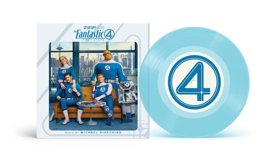 Michael Giacchino/Andrea Datzman "The Fantastic Four: First Steps Main Theme / Let Us Be Devoured" 7" Single (Galactic Blue Vinyl)