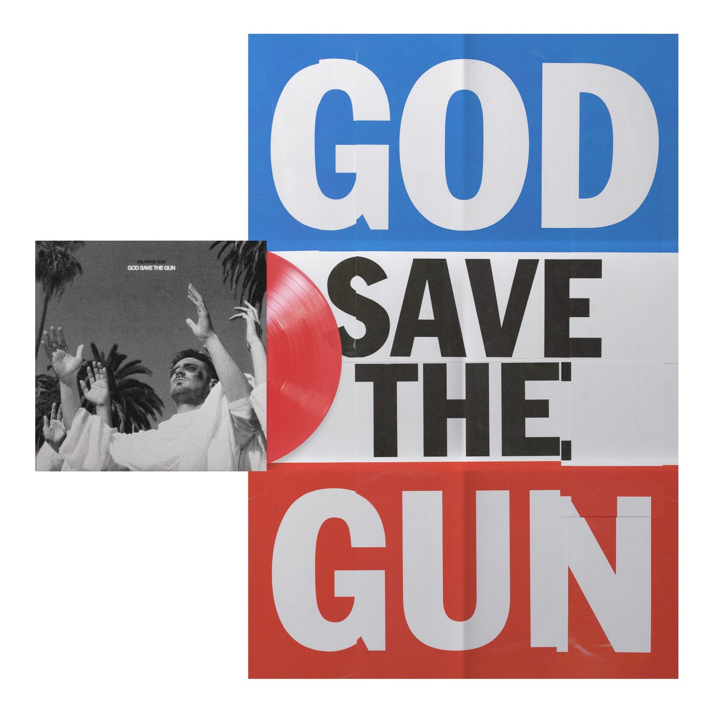 Militarie Gun "God Save The Gun" LP (Indie Exclusive Translucent Red Vinyl)