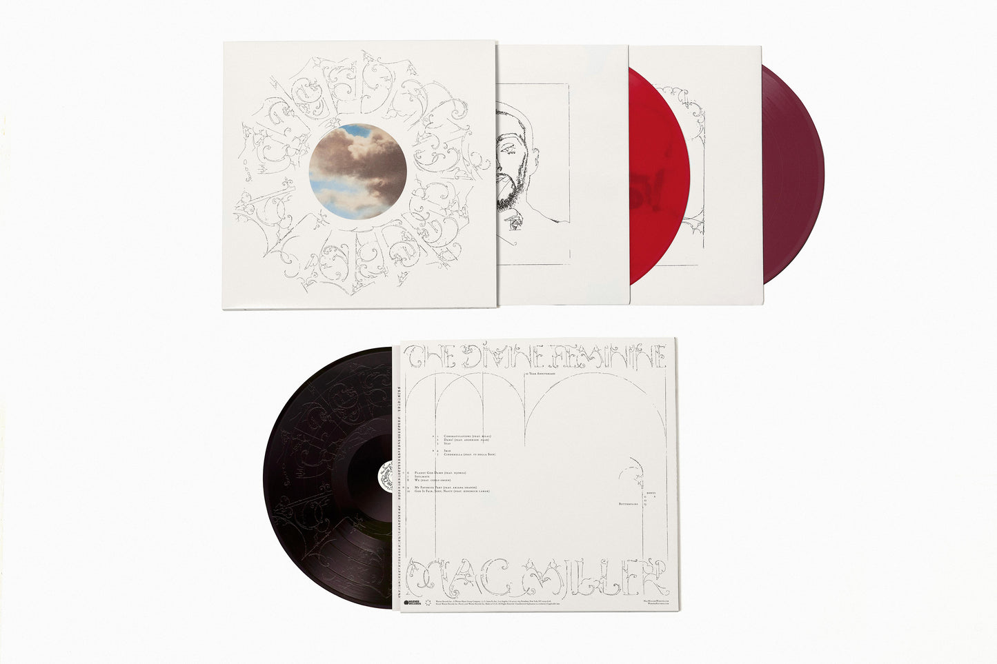 PRE-ORDER: Mac Miller The Divine Feminine (10th Anniversary)" 3xLP (Apple + Fruit Punch + Black Ice Edition Vinyl)