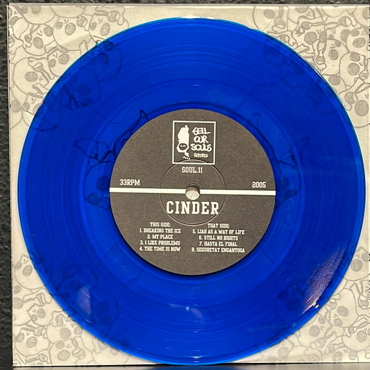 USED VINYL: Cinder "Breakin' The Ice" 7" (Blue Vinyl Tour Edition)