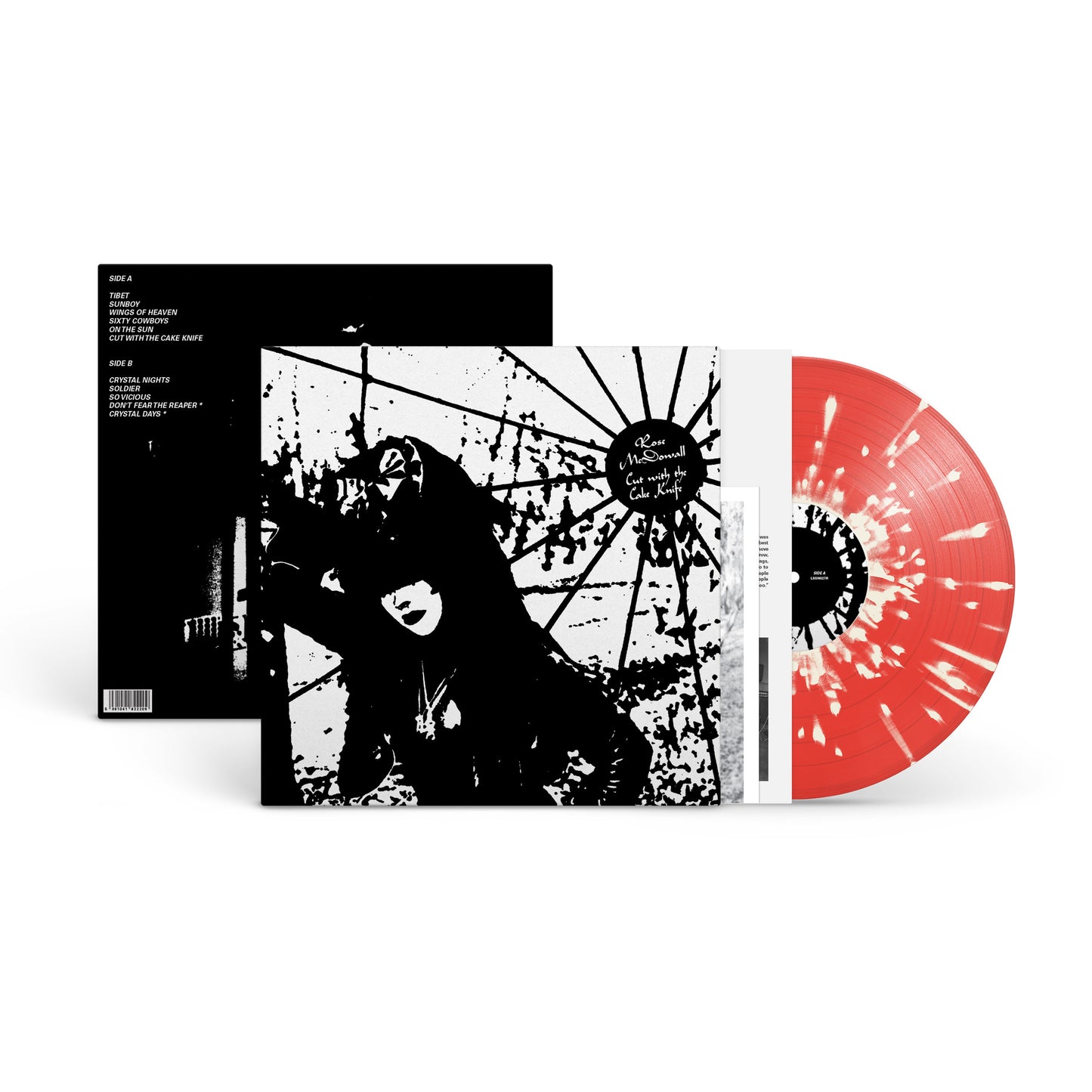 PRE-ORDER: Rose McDowall "Cut With the Cake Knife" LP (Red w/ Bone White Splatter Color Vinyl, Remastered)