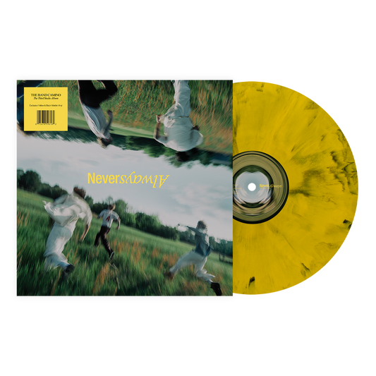The Band CAMINO "NeverAlways" LP (Indie Exclusive Yellow + Black Marble Blend Vinyl)