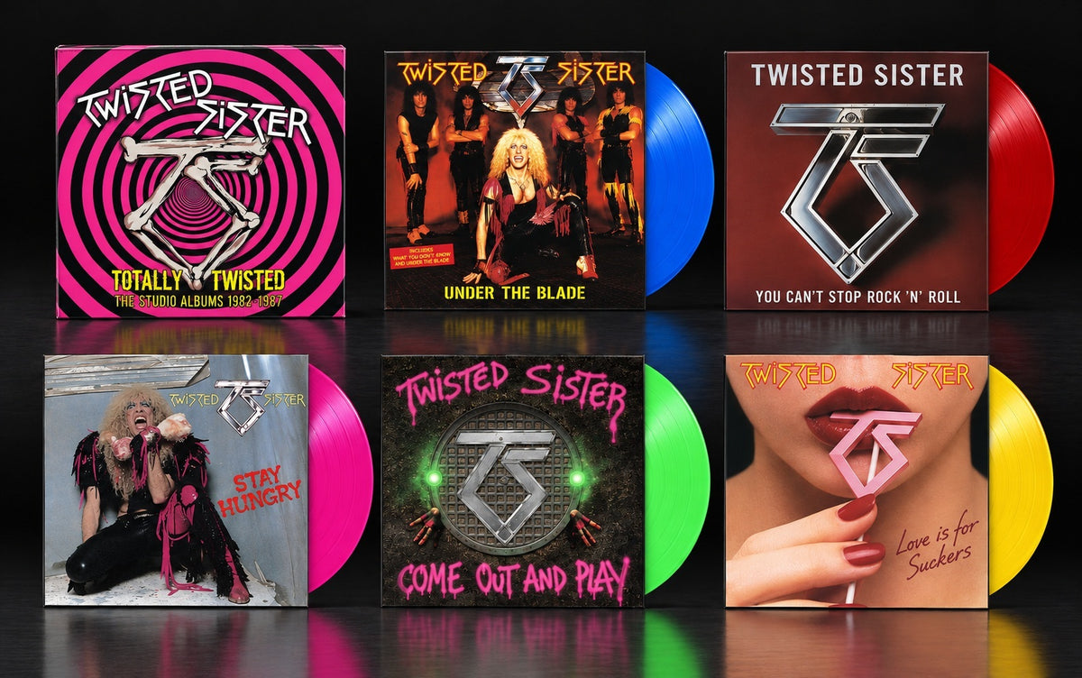 PRE-ORDER: Twisted Sister "Totally Twisted: The Studio Albums 1982-1987" 5xLP Box Set (Multi-Color Vinyl)