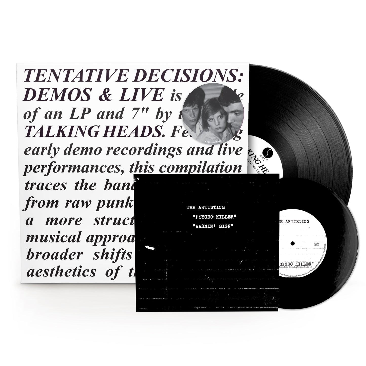 Talking Heads "Tentative Decisions: Demos & Live" LP + 7"