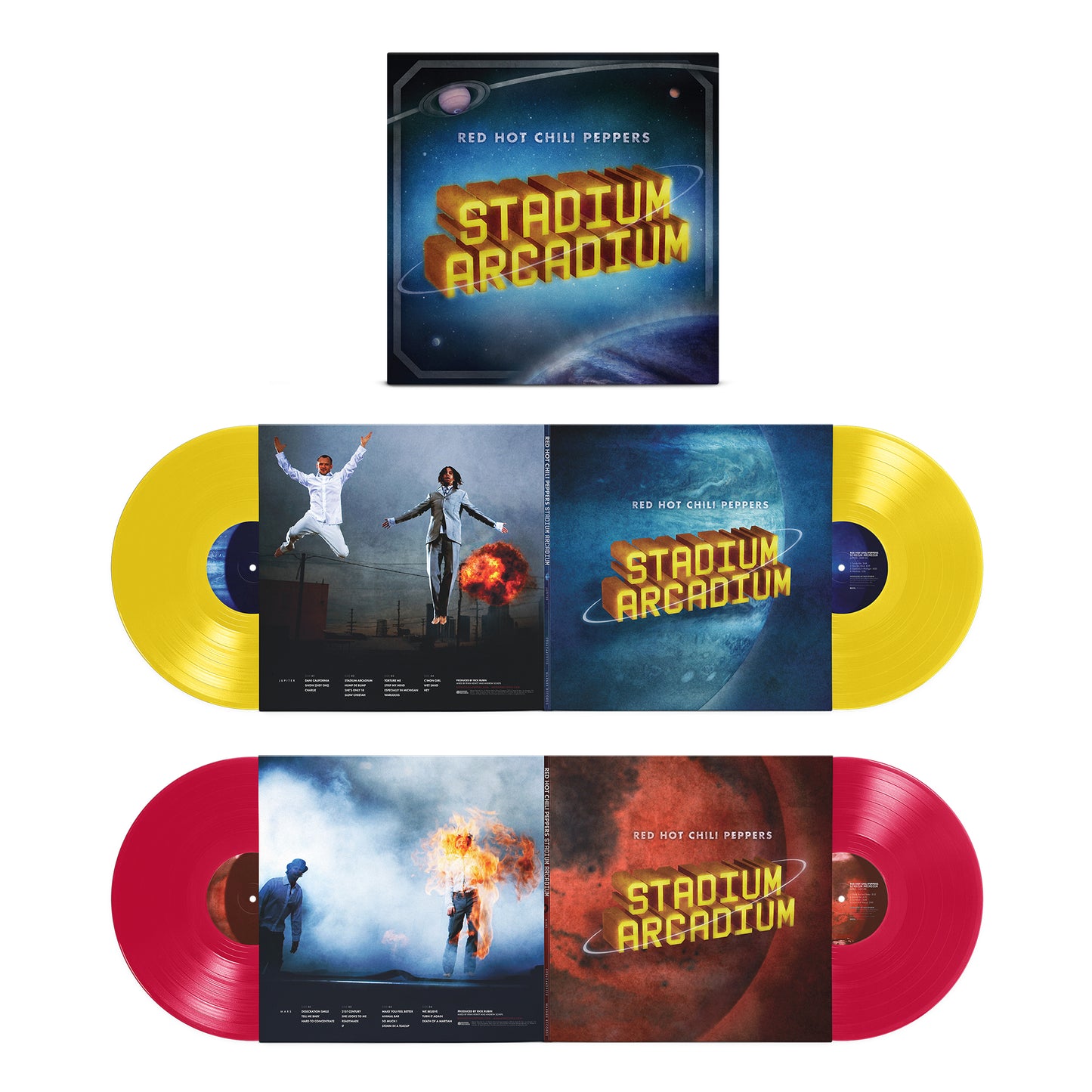 PRE-ORDER: Red Hot Chili Peppers "Stadium Arcadium: 20th Anniversary Limited Edition" 4xLP (Canary Yellow & Apple Red Vinyl)