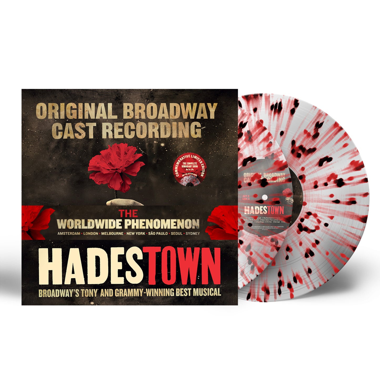 PRE-ORDER: Anais Mitchell "Hadestown (Original Broadway Cast Recording)" 2xLP (Transparent Black & Red Dot-Splatter Vinyl)