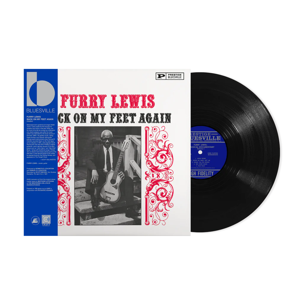 Furry Lewis "Back On My Feet Again (Bluesville Acoustic Sounds Series)" LP (180 gram Vinyl)
