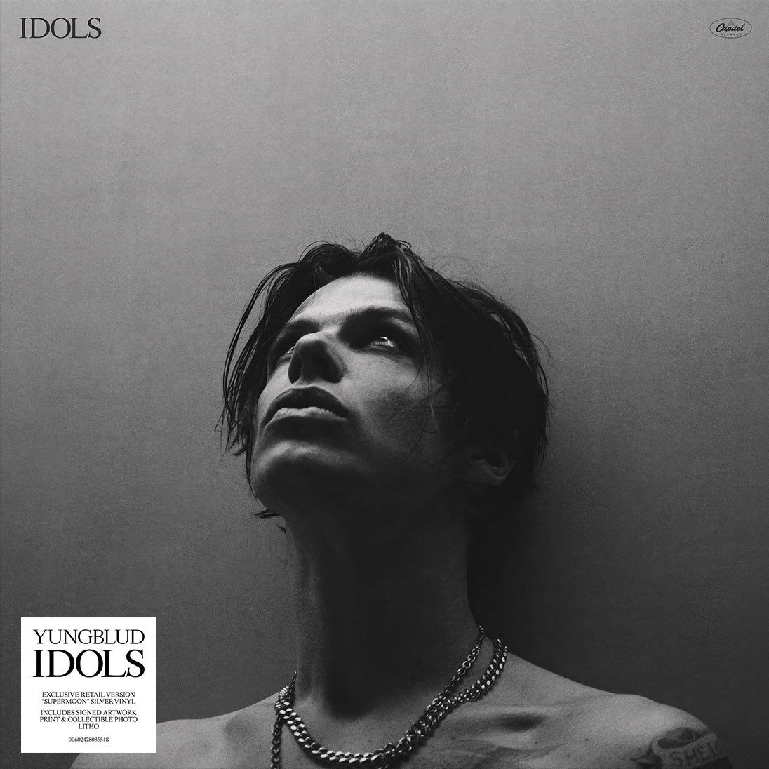 YUNGBLUD "Idols" LP (Indie Exclusive Supermoon Silver Vinyl, Signed Insert)