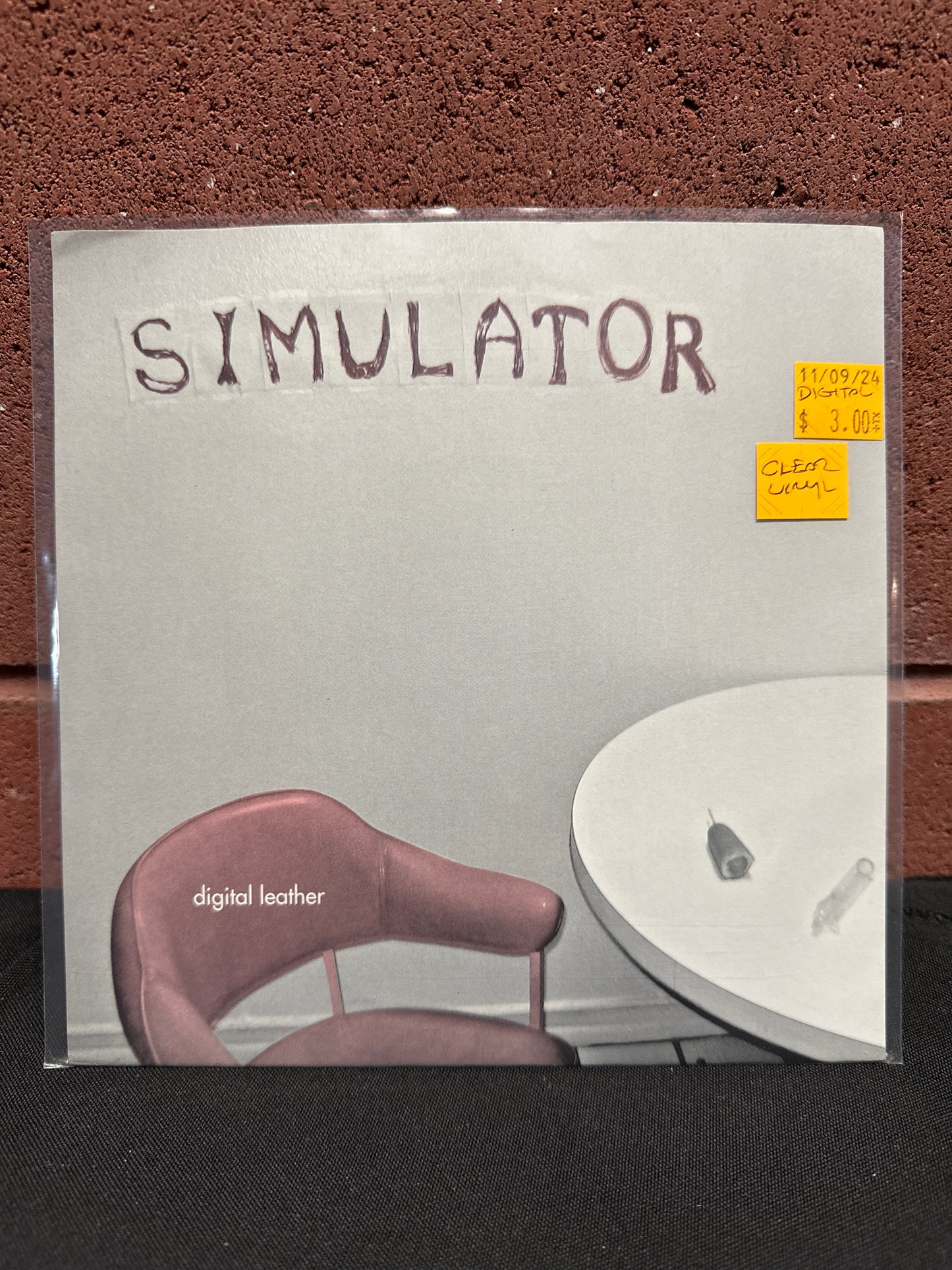 Used Vinyl:  Digital Leather ”Simulator” 7" (Clear vinyl)